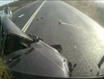 Lucky driver escape death video