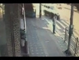 Lady car driver hits man video