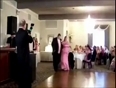 Wedding groom falls down video