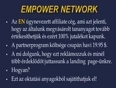 Empower network uzleti bemutato magyarul - empower network a