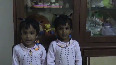 Twin Girls singing National Anthem