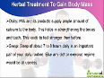How To Gain Body Mass By Using Herbal Treatment?