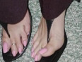 Beautiful feet of arab women
