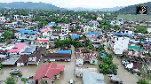 Aerial footage shows scale of flood devastation in Imphal