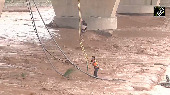 Watch: SDRF rescues man stranded in Tawi River in J-K