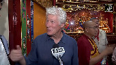 Richard Gere arrives in Dharamshala for Dalai Lama's 90th birthday festivities