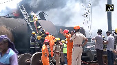 Massive fire erupts on goods train carrying diesel in Tamil Nadu