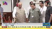 V-P election: Gadkari, Kharge arrive hand-in-hand to cast vote 