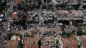 Drone visuals show devastation of Israeli city struck by Iranian ballistic missiles