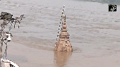 Ganga swells across UP: Manikarnika Ghat completely submerged