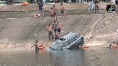 Gujarat: 5 dead after car falls into canal in Gandhinagar