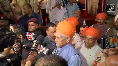J&K LG Manoj Sinha flags off first batch of Amarnath Yatra pilgrims from Jammu