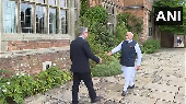 First visuals! PM Modi meets UK PM Keir Starmer in London