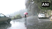 Shimla receives heavy rainfall and hailstorm