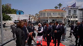 Cyprus lawmaker touches PM Modi's feet during welcome ceremony