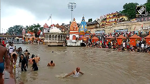 Devotees take holy dip in River Ganga on 'Shani Amavasya' 