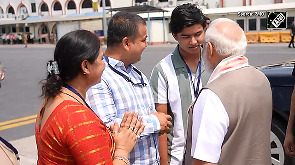 PM Modi meets IPL sensation Vaibhav Suryavanshi at Patna airport