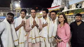 Sonu Sood visits Tirumala with family 