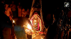 Former cricketer K Srikkanth attends Bhasma Aarti at Mahakaleshwar Temple