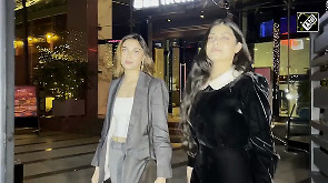 Saiee Manjrekar, Zanai Bhosle spotted at BKC Bandra