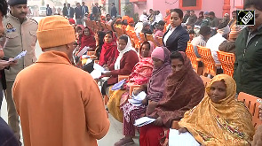 UP CM Yogi Adityanath holds Janta Darshan at Gorakhnath Temple