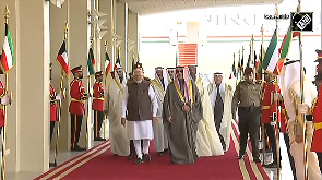 PM Modi receives grand welcome in Kuwait