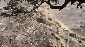 Chenab Swells Dangerously in Reasi After Days of Torrential Rain