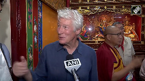 Richard Gere arrives in Dharamshala for Dalai Lama's 90th birthday festivities
