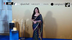 Zareen Khan Looks Stunning in Traditional Saree at Diwali Bash