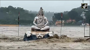 Watch: Rising Ganga touches Lord Shiva's feet at Rishikesh