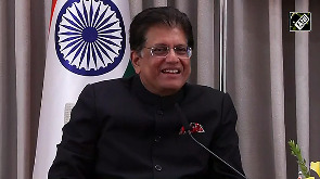 India s Trade Minister Piyush Goyal meets Israel s President Isaac Herzog at the President House