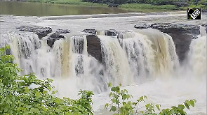 Gira waterfall turns majestic following incessant rain in Gujarat's Dang
