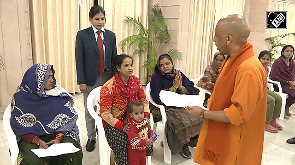 Yogi Adityanath holds Janta Darshan in Lucknow