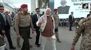 PM Modi's candid moments with Indian workers at Kuwait labour camp