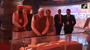Prime Minister Narendra Modi visits Mahabharata Anubhav Kendra in Kurukshetra