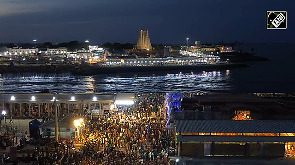 Watch the amazing view of Thiruchendur's Arulmigu Subramaniya Swamy Temple! 