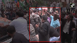 Rahul Gandhi's car hits cop during 'Voter Adhikar Yatra' in Bihar