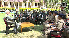 PM Modi interacts with ground staff of Gir National Park