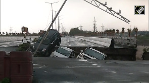 Tawi River in Spate: Bridge in Jammu Washed Away