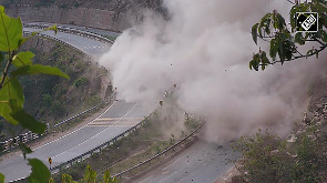 Watch: Controlled Blasts On Jammu-Srinagar Highway To Clear Boulders