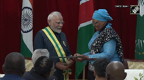 PM Modi conferred with Namibia's highest civilian award