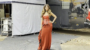 Shilpa Shetty looks 'red hot' in corset and drape skirt ensemble