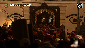 Pashupatinath Temple glows as devotees perform lamp rituals on Bala Chaturdashi