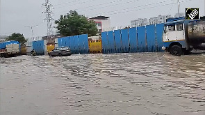 Heavy rain triggers severe waterlogging in Ahmedabad