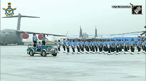 Air warriors carry out stunning march past at Hindon Air Base Station