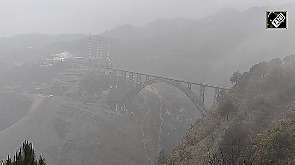 Stunning visuals of the world's highest railway bridge in J-K