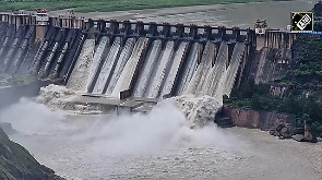 Multiple Gates of Salal Dam opened after heavy rainfall in region