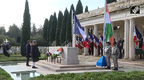 Modi and Macron pay tribute to Indian soldiers who died in France during WWI