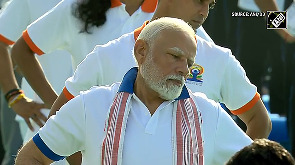 PM Modi participates in International Yoga Day in Vizag