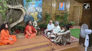 Anil Kapoor, Boney Kapoor visit Parmarth Niketan in Rishikesh